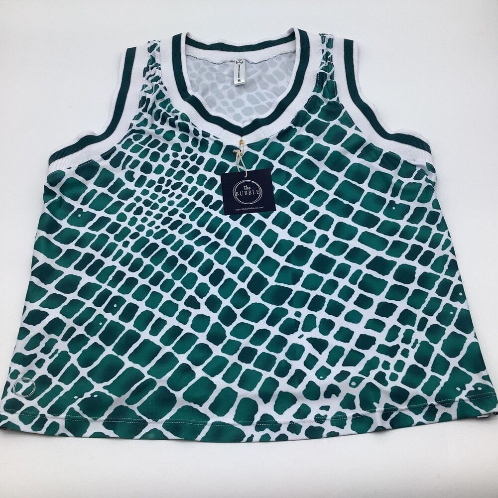 The Bubble Womens Claire Tank Top Green Size‎ Medium NWT